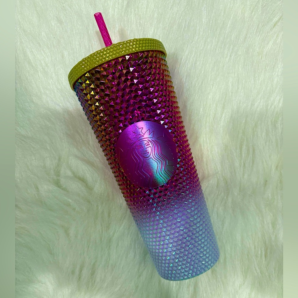 🧁Starbucks Iridescent Studded Tumbler - Ombre Bling